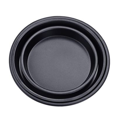 China Sustainable 3-Piece Set Non-Stick Pizza Pan, Round Premium Bakeware, Black, 10&9&6 Inch for sale