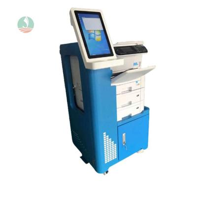 China Public Place Printer Equipment Hospital Management Payment Solutions Customized Design Kiosk Stand for sale