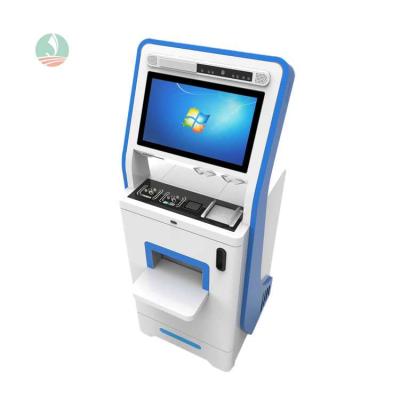 China Public Place Public Place Touch Screen Information Kiosk With Camera And Printer Customized Design for sale