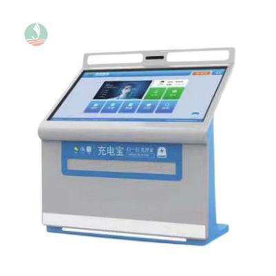 China Indoor Customized Mobile Phone Charging Power Bank Lease Kiosk 55 Inch Indoor Guide Digital Display for sale