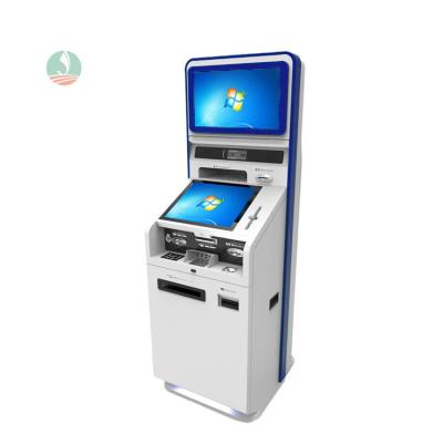 China Free Standing Utilities Hall Business Power Bank Hospital Double Screen Kiosk Self Service Terminal Bill Payment for sale