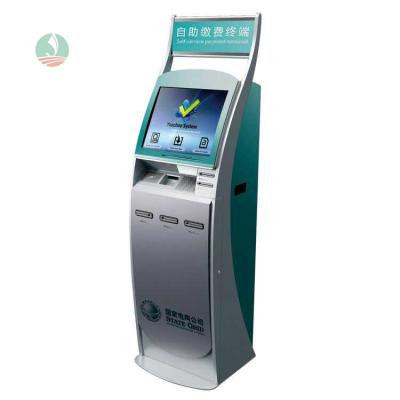 China Classic Business Lobby Design Citizen Utilities Bills Kiosk Payment Self Service Terminal For Electricity Energy Company for sale