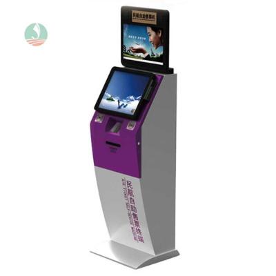 China public place airport civil aviation ariline ticket kios passenger traveler ticket payment autonomy terminal for sale