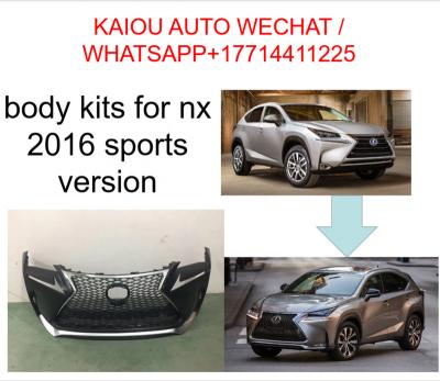 China Facelift front bumper assy for toyota lexus 2016 NX update to sport version for sale