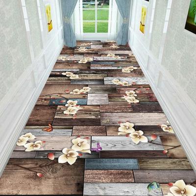 China Europe 3d Printed Crystal Velvet Hallway Carpet for sale