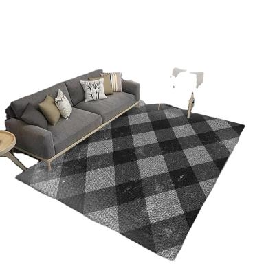 China Nordic Europe style pattern custom soft non-slip simple design 3d printed carpet for living room for sale