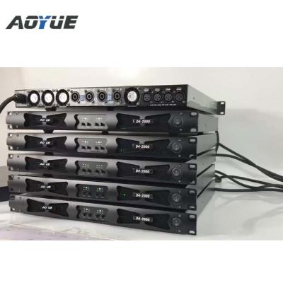 China 4CH/1U/2 1u ohms Power Amplifier D4-2000 4 Channels Stable Digital Power Amplifier 5000 Watt PA Amplifier for sale