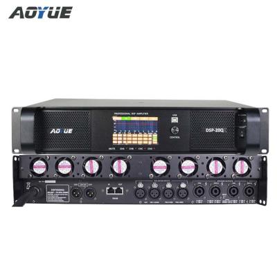 China Hot Selling DSP Power Amplifier Aoyue DSP-20Q 5000w Channel Power Amplifier For Sale djpower audio amplifier for sale