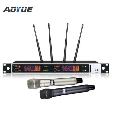 China Headset Microphone Aoyue Professional Wireless Microphone System A-220D UHF Studio Microphone Digital Wireless Recording for sale