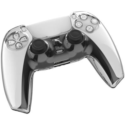 China Protactive PC Transparent White Case Cover Device For Playstation PS5 Game Controller Joystick Gamepad for sale