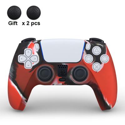 China New Protector For PS5 Silicone Case Camouflage Controller Skin Protective Shell For PS5 Controller Case for sale