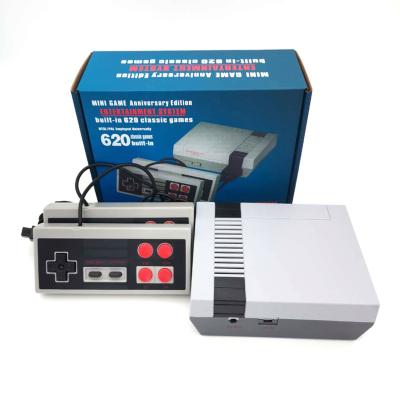 China Popular Mini Classic Retro TV 8-Bit Dual Host Home Game European American Classic Console Machine Built in 620 Games for NES FC for sale