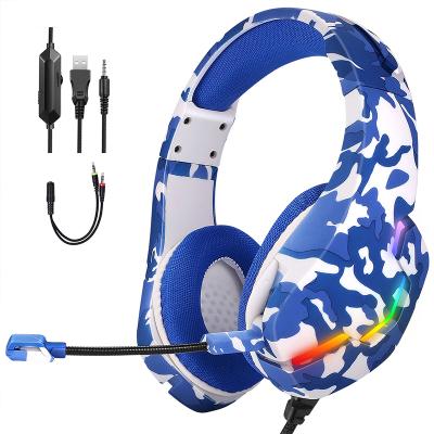 China New Design Wired Headset RGB LED Light Earphone Stereo Gaming Headset Earphone Gaming Headset With Microphone For PS4 XBOXONE PC for sale