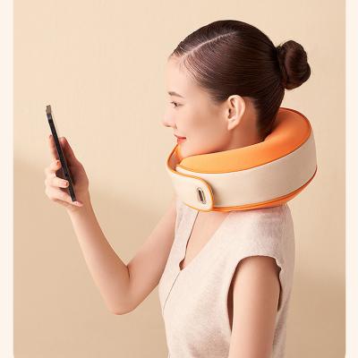 China 360 Degree Suspension Head Massager Heating Wireless Portable Neck Massager Full Body Massage Kneading Pillow for sale