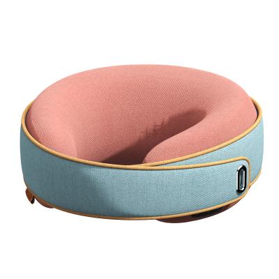 China NECK PGG U Shape Vibrating Pressure Activated Travel Car Memory Foam Neck Massager Home Pillow for sale