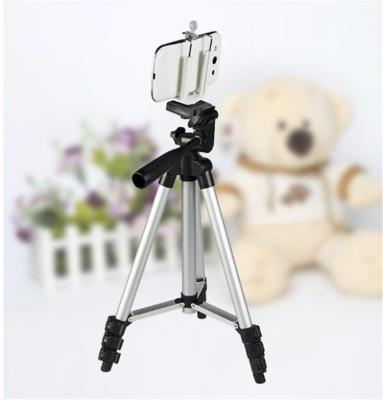 China Aluminum+ABS 3110 camara tripod aluminum alloy mobile tripod with phone use 34-110cm for camara mobile phone for sale