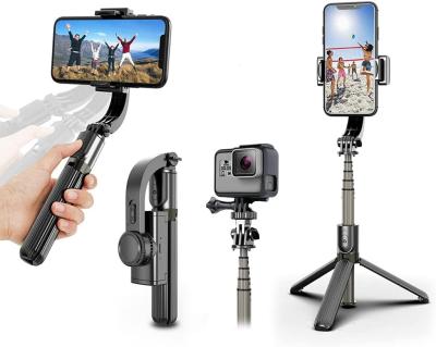 China expandable & Lightweight Selfie Stick L08 Handheld Gimbal Stabilizer for Mobile Phone Selfie Stick Tripod for Smartphone Mobile Phone Holder Adjustable Stand for sale