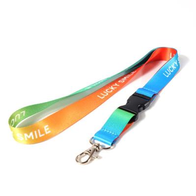 China 2021 Fashionnable Multiple Color Custom Polyester Woven Printed Retractable Lanyard for sale