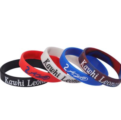 China Fashionnable Logo Cheap Wrist Band Custom Promotional Luxury Elastic Rubber Bracelet for sale