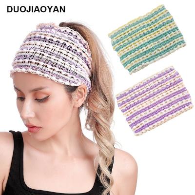 China Low MOQ Sporty Western Headband Sports Yoga Fashion Headband Free Samples Woman Headband Cloth for sale