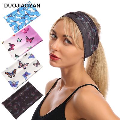 China Low MOQ Sporty Western Headband Sports Yoga Fashion Headband Free Samples Woman Headband Cloth for sale