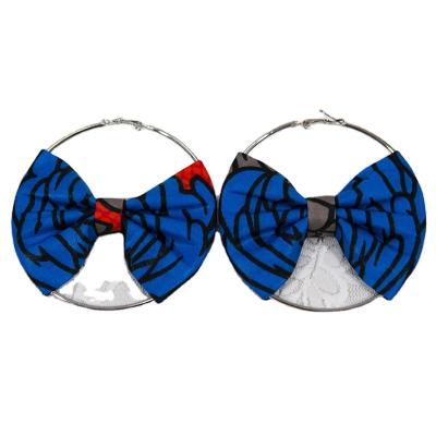 China Low MOQ free samples women's earrings dress accessories style fabric earrings sexy african african jewelry fashion women for sale