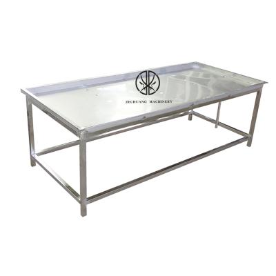 China Food Processing Mutton Pig Packing Table High Quality Stainless Steel Trimming Table Boneless For Halal Beef Slaughtering Equipment for sale