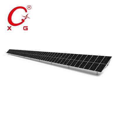 China Industrial Single Axis PV Tracking System 50kW Industrial Tilted Solar Smart Tracker Sun Power Clean Energy 550W Power Generation Fully Automatic for sale