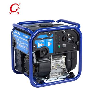 China Gasoline Construction 2.8kVA Generator Open Frame Recoil Start Inverter 2200W Digital Silent Outdoor Portable Generator XG-KF2000B for sale