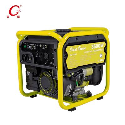 China Open Frame Gasoline 4300VA Generator Silent Portable Outdoor Generator 3500W Digital Eco-Friendly Parallel XG-KF3500B for sale