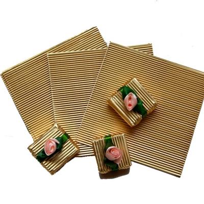 China Food Gold Foil Corrugated Aluminum Foil Wrapping For Chocolates for sale