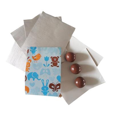 China Food Printing Roll For Food Chocolate Wrapping Aluminum Foil Backed Factory Hot Selling Paper Household Aluminum Foil 500*700mm 202255 for sale