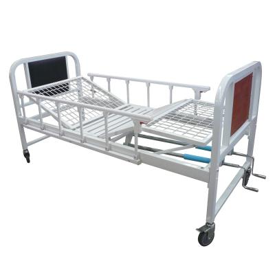 China Hospital Bed Cheap 2 Cranks Hospital Equipment Manual Bed for sale