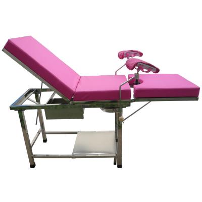 China Gynecology bed used treatment tables, hospital delivery bed, portable gynecological examination table for sale