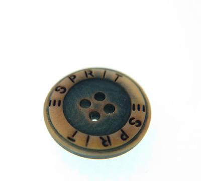 China Custom 4 holes Biodegradeable corozo buttons vintage buttons burning matte finish navy buttons Biodegradeable buttons for garment for sale