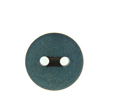 China Custom Corozo 2-Holes Biodegradeable Two Tone Sandy Finish Navy Black Eco-Friendly Outerwear Coat Custom Buttons for sale