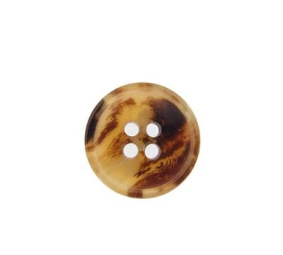 China Custom Recycled Sustainable Buttons Ecorozo Buttons Faux Horn Buttons 4 Hole Sustainable 4 Hole Garment Accessories Buttons Light Brown for sale