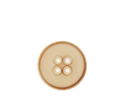 China Sustainable High Quality Eco-Friendly Eco-Friendly Button Recycled Button Distressed Vintage Button Ivory Color Clothing Buttons for sale