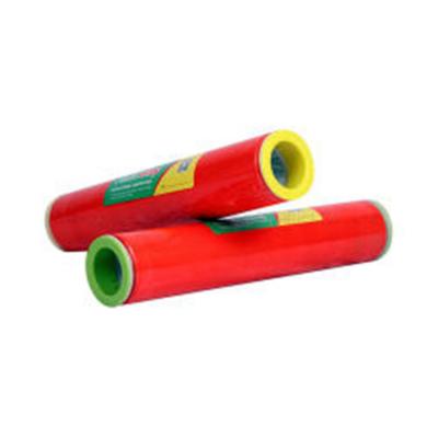 China Rizhao Huahang Stretch Film Roll Wrap Color Color PE Stretch Film Pallet-wrapping Supplier Mini Moistureproof Handle for sale