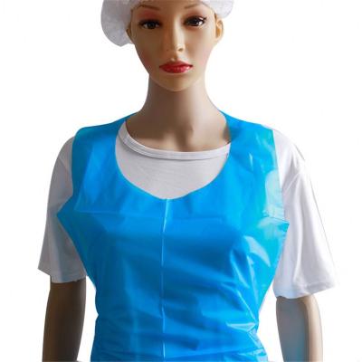 China China Supplier Pe Baker Apron Convenient Rizhao HUAHANG DisposableHDPE LDPE CPE Plastic PE Apron for sale