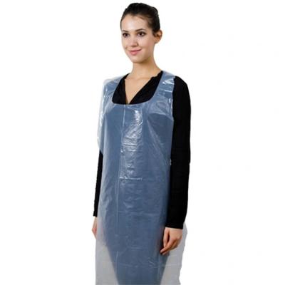 China Wholesale Bulk Cheap Convenient Rizhao HUAHANG Polyurethane Hair Cutting PE Thick Plastic Disposable Apron for sale