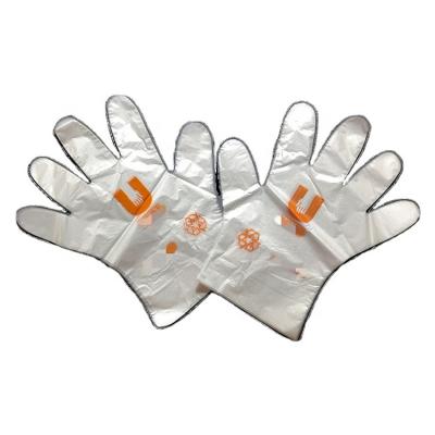 China Rizhao HUAHANG disposable pe glove multifunctional plastic gloves wholesale wood cleaning gloves (HDPE) with Eu2016/425 customized All-season for sale