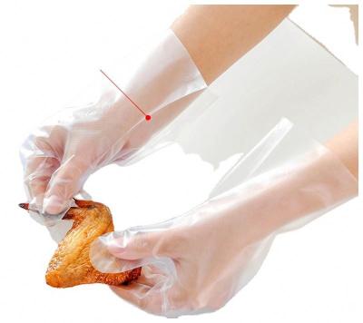 China Rizhao HUAHANG Strip Disposable Gloves Multifunctional Plastic Strip Gloves Made in China Support OEM for sale