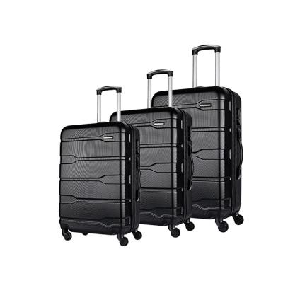 China ABS Travel Business Luggage 3 Pc Set Plastic Suitcase For Men Women for sale