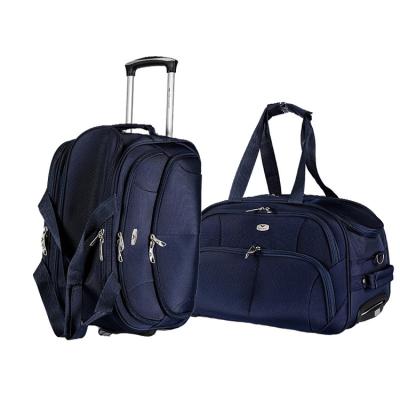 China Blue Oxford Travel Trolley Luggage Bag Designer Suitcase Luggage Case Baggage for sale