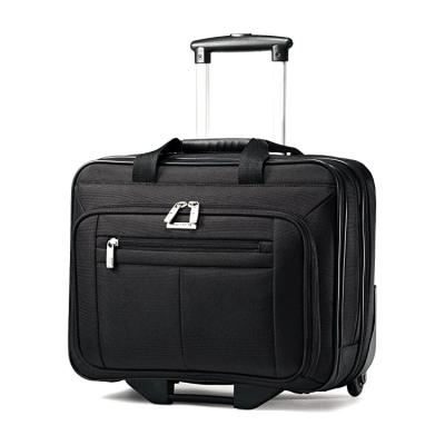 China Custom Oxford Size Black Wheeled Casual Laptop Luggage Suitcase for sale