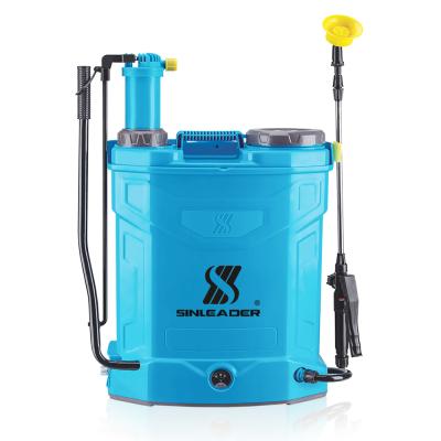 China Agriculture 2 to 1 battery chemical power plants 16 liter knapsack weed sprayer for sale