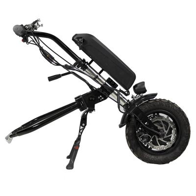 China Brushless motor lithium battery electric handbike kit and stainless steel handcycles 36v 350W for sale