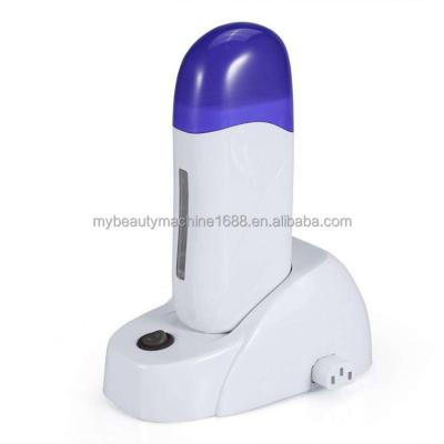 China Used For Hair Removal Caring Blue Depilatory Roller Hot Wax Heater / Depilatory Roll On Wax Warmer Handheld Single Roller Wax Machine for sale