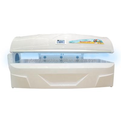 China 6200w Skin Sunbed Horizontal Commercial Lying Solar Tanning Sunbeds Tanning Folding Bed For Tanning Salon for sale